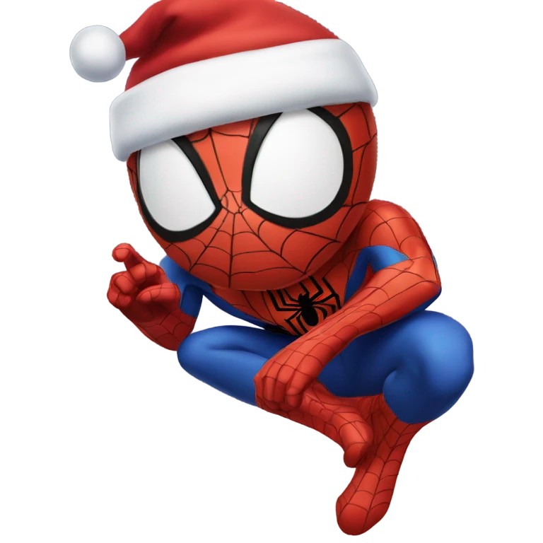 Spider-Man celebrates Christmas  emoji