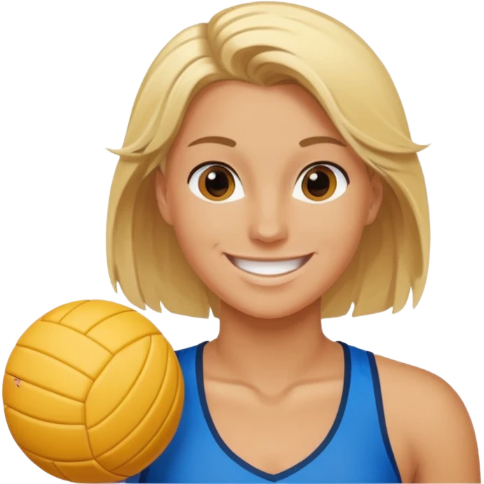 blonde volleyball player emoji