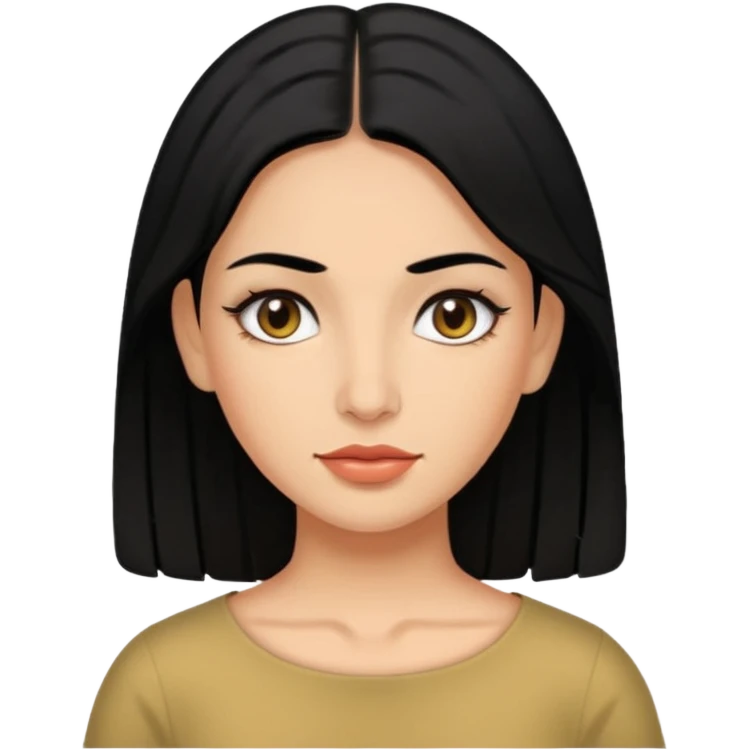 spanish woman black hair botox procedure emoji