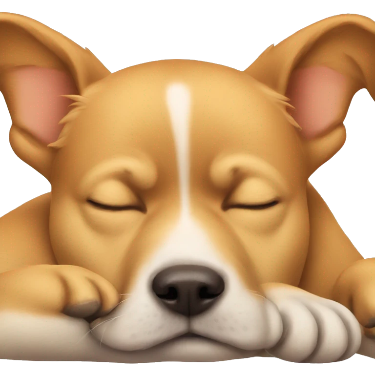 Dog sleeping emoji