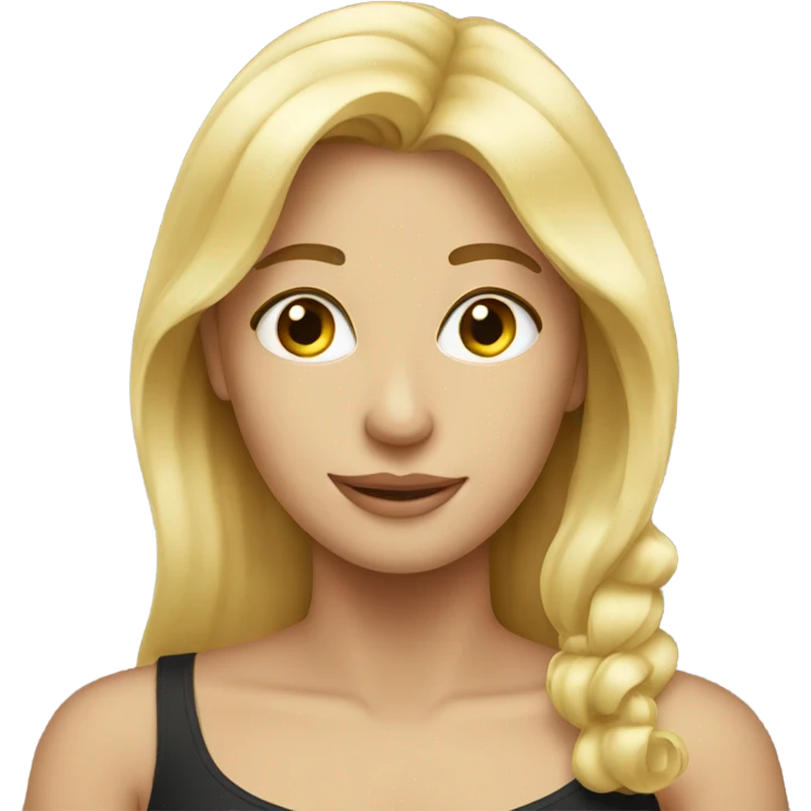 Blonde Woman loving man emoji
