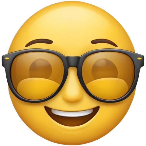 Cool emoji with sunglasses  emoji