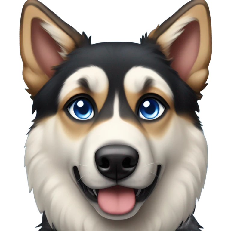German shepherd husky emoji