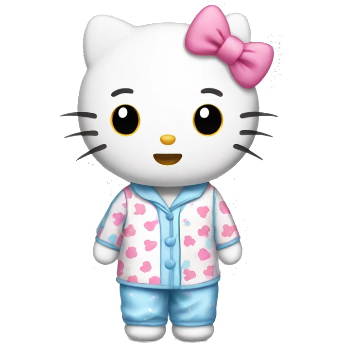 Hello Kitty in Pyjama  emoji