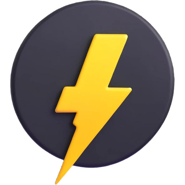 instant upgrade button with lightning bolt emoji