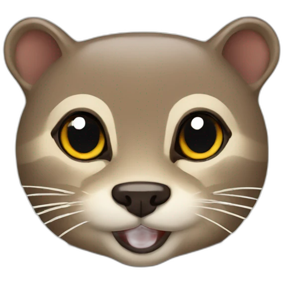 Loutre sur un chat emoji