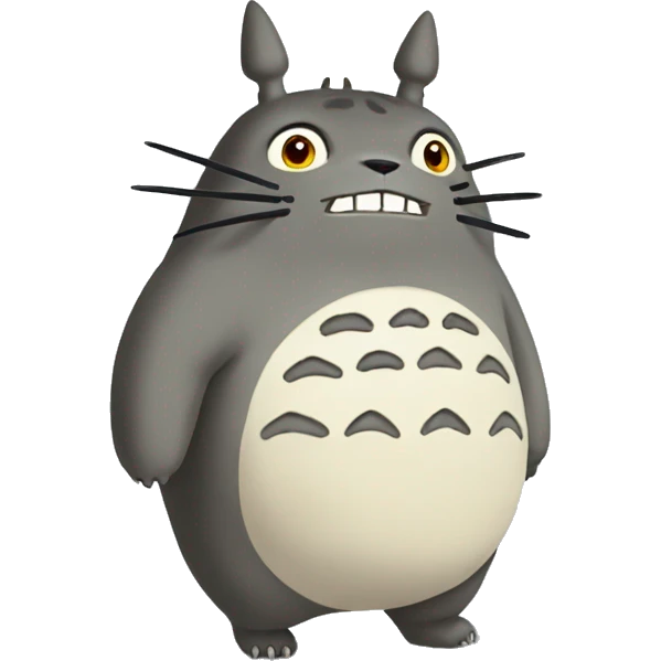 Totoro furieux  emoji