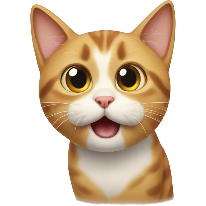 Surprised cat emoji