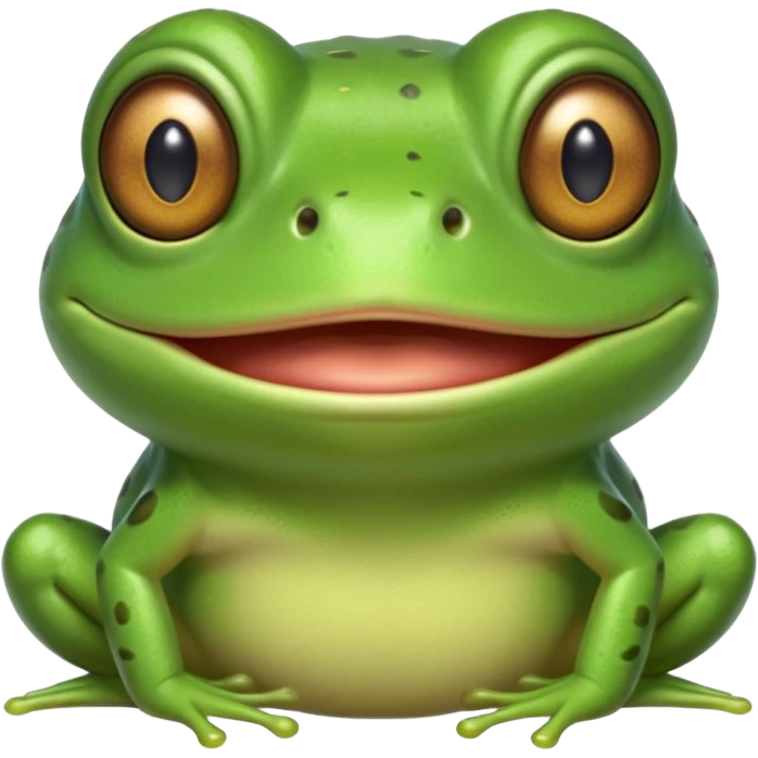 A Frog smoking a blunt emoji