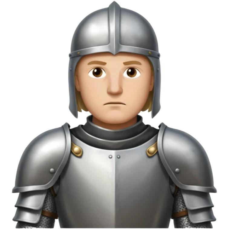 Hazme el emoji de un caballero medieval con actitud muy masculina en diversos estados de animos de los caballeros teutonicos pensativo emoji
