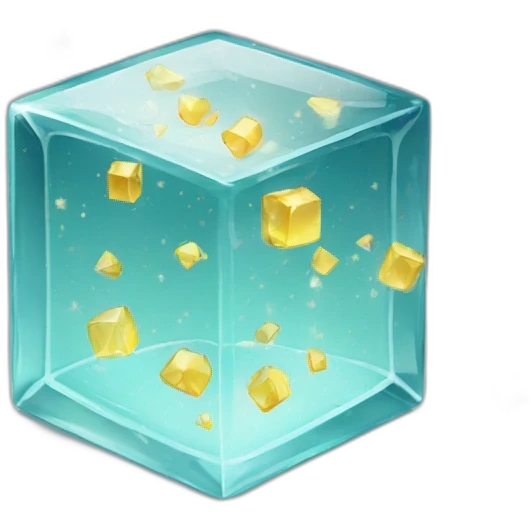 glass blocks with sparkles emoji