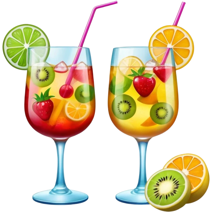 Change this cocktail to emoji style, make cheers action emoji
