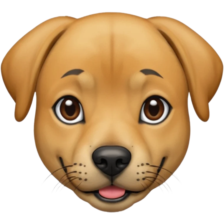 Black mouth cur dog light tan emoji