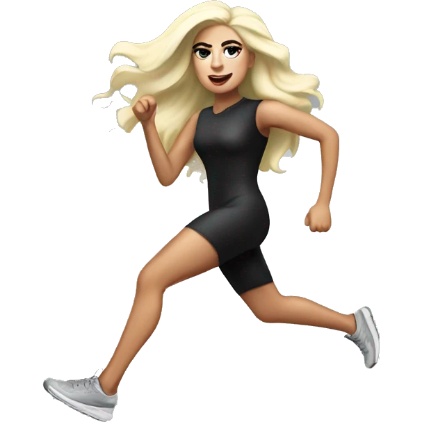 Lady Gaga running emoji