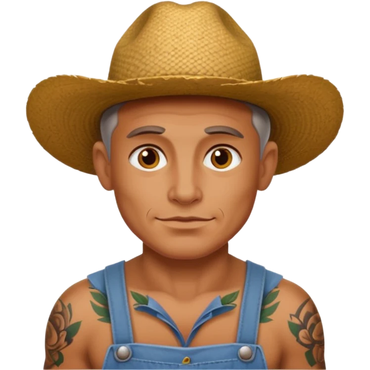 tattoed farmer emoji