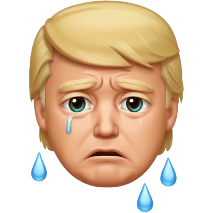 Donald trump cryinf emoji