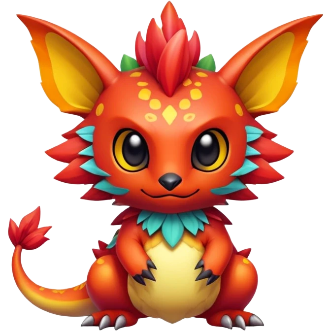 Exotic chibi Fakémon-creature emoji