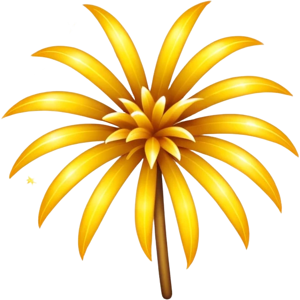fireworks yellow emoji