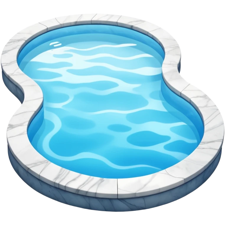 Outdoor luxurious expensive big white marble pool emoji