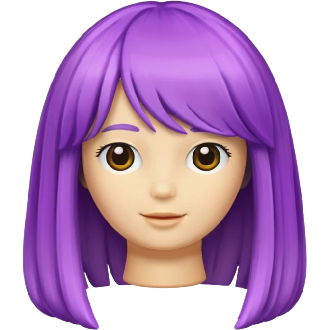 wig on toy emoji