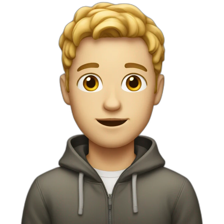 white boy with light beard emoji
