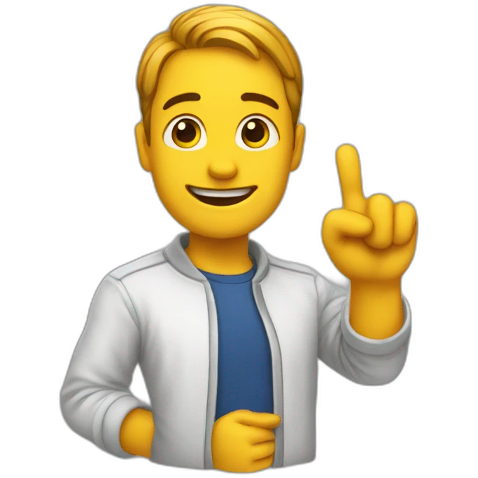 ok avec sa main emoji