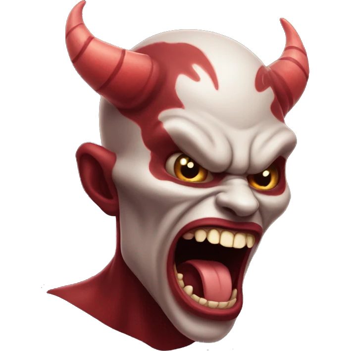 Demon+tongue out emoji