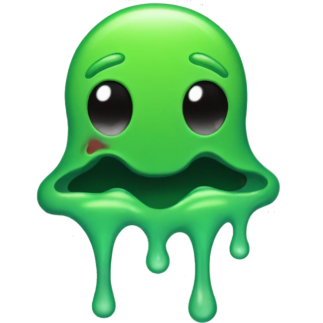 Green Slime Drip emoji