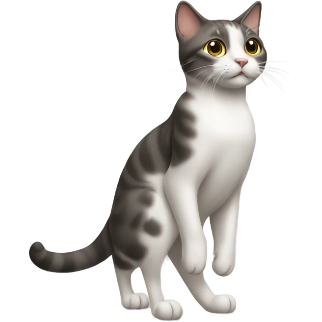 Cat stands  emoji