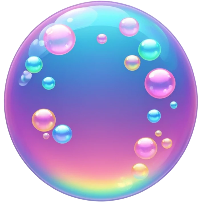 pink sparkling bubble emoji