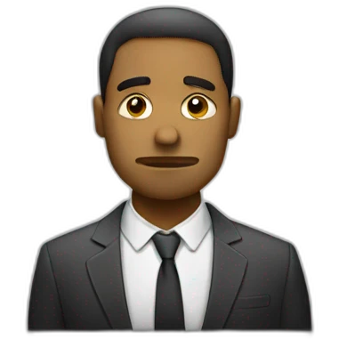 Sad bussiness man emoji