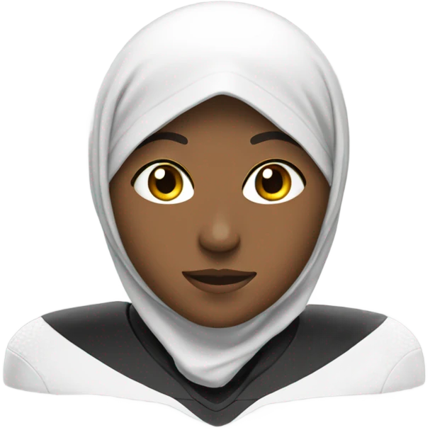Football player wearing a hijab emoji