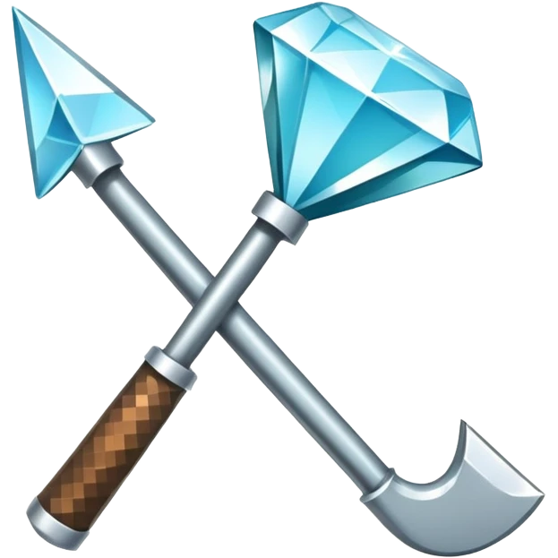diamond minecraft hoe emoji