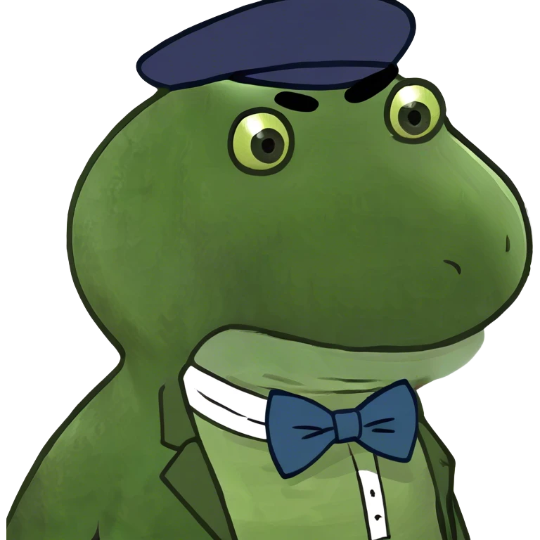 Gator with no tail emoji