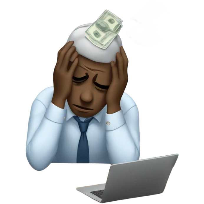 financial frustration emoji