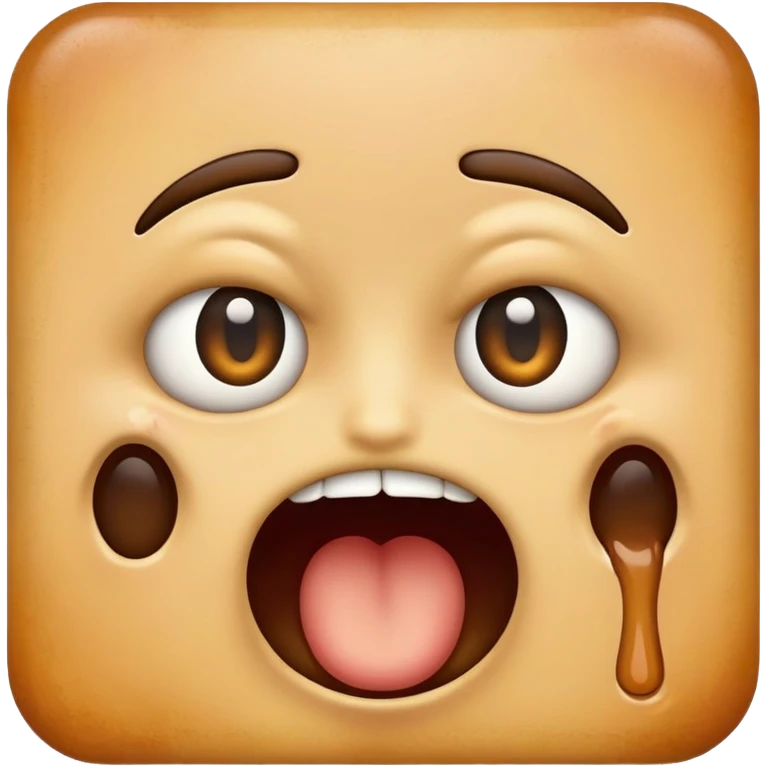 an emoji choking itself with its eyes popping out emoji