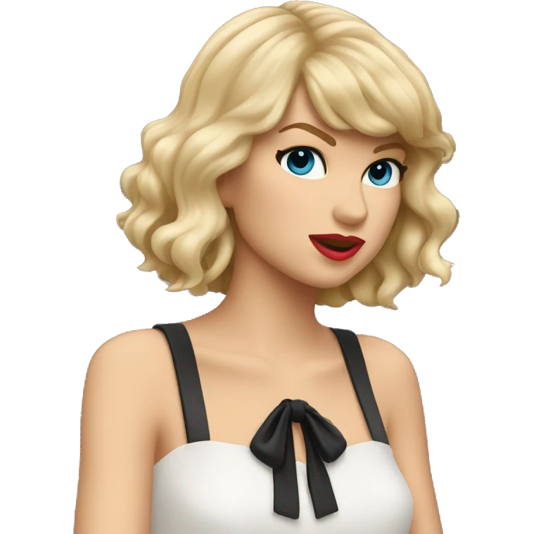 Taylor Swift pointing down emoji