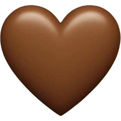 Brown heart  emoji