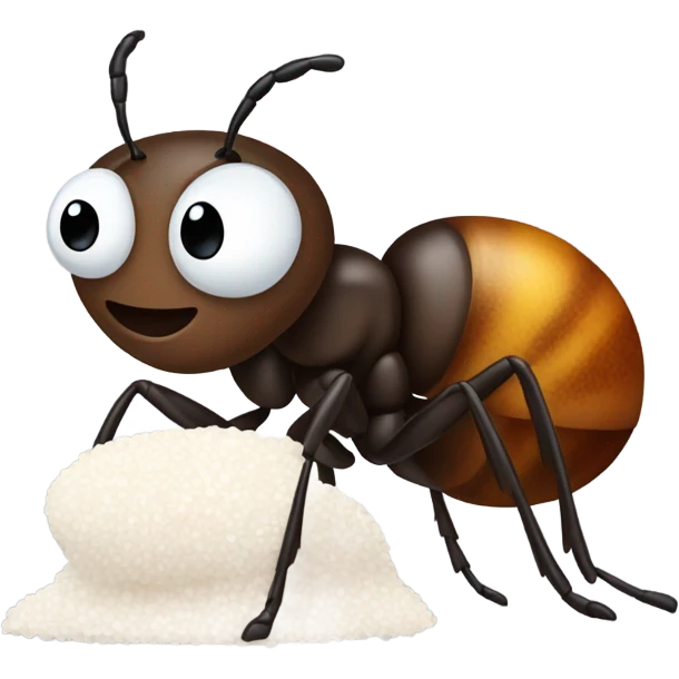 ant eating salt emoji