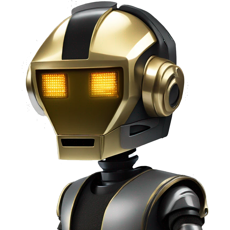 DaftPunk-style robot talk box emoji