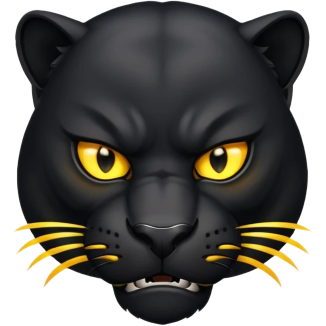 angry panther animal emoji