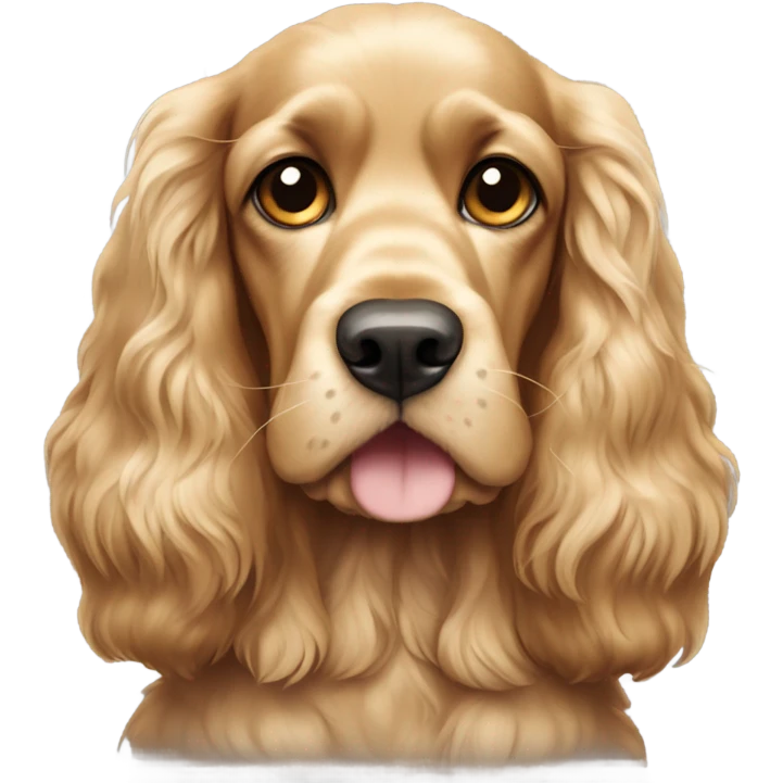 Dog-golden-english-cocker-spaniel-full-body-standing emoji