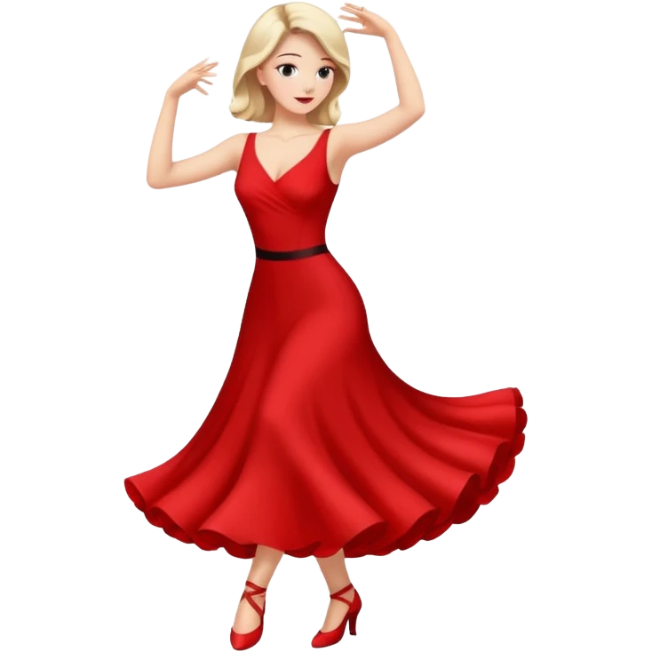 tango dancing woman emoji profile photo emoji