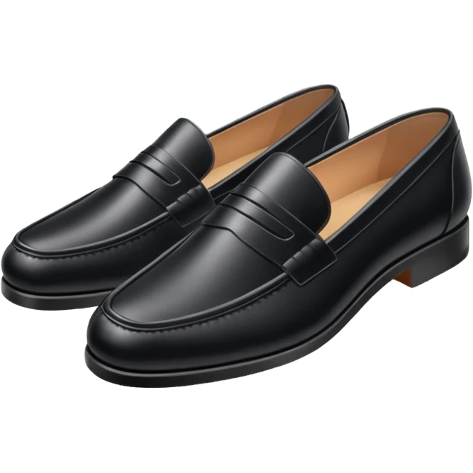 Black Leather Loafer emoji