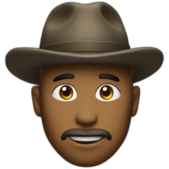 shit with a hat emoji