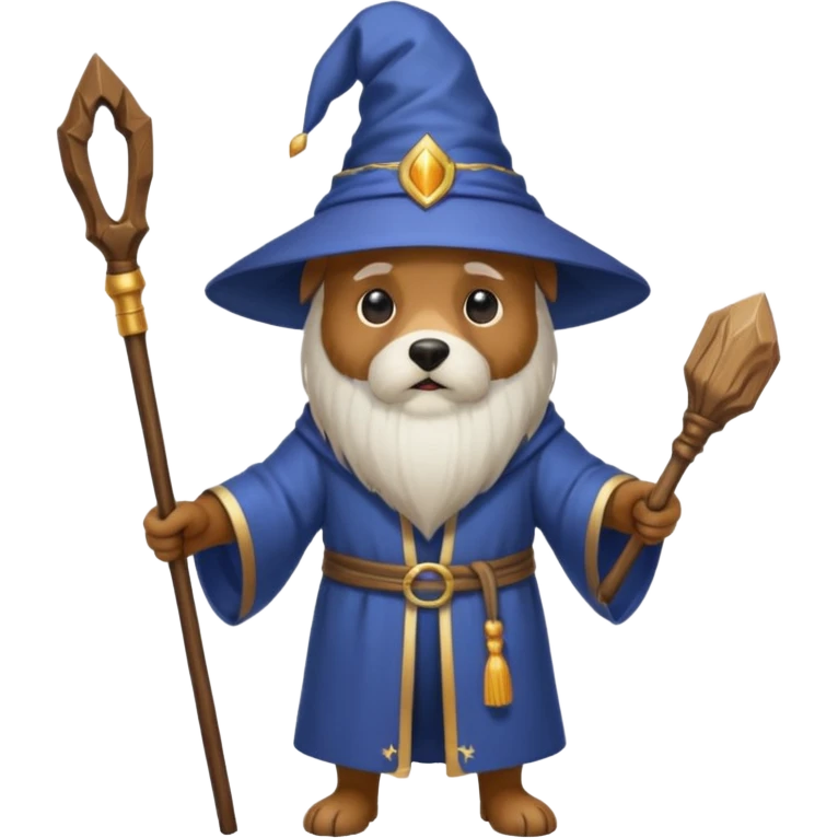 Dog wizard emoji