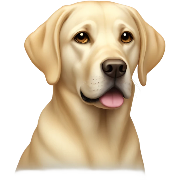 Pale golden slim Labrador  emoji