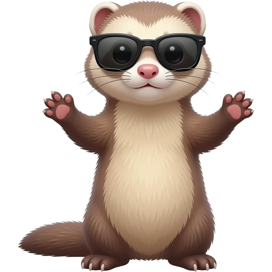 Ferret with sunglasses emoji