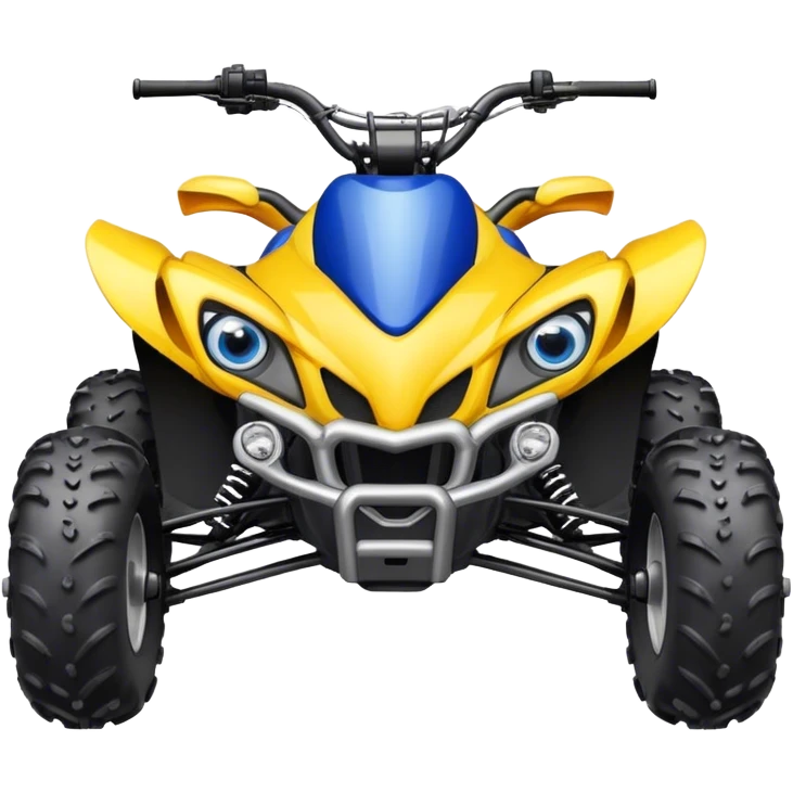 atv quad banshee front with a smile and eyes emoji