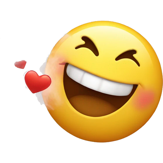 Smiley face blowing kiss emoji